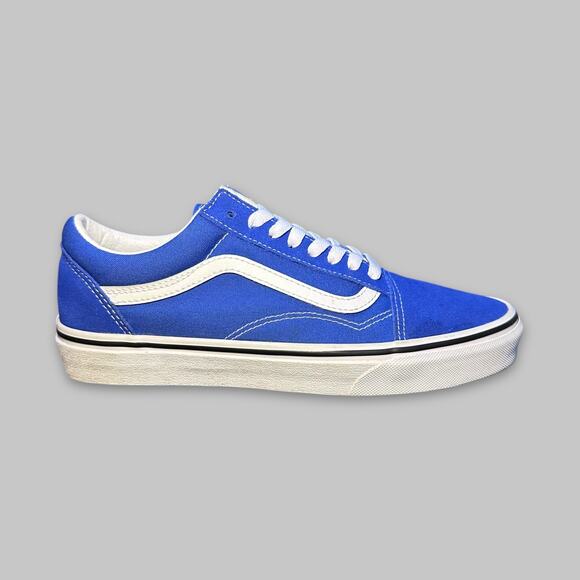Vans Old Skool Royal Blue & White Men’s Sneakers - Size 8 - Picture 2 of 7